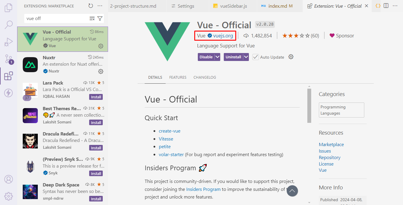 vue-official